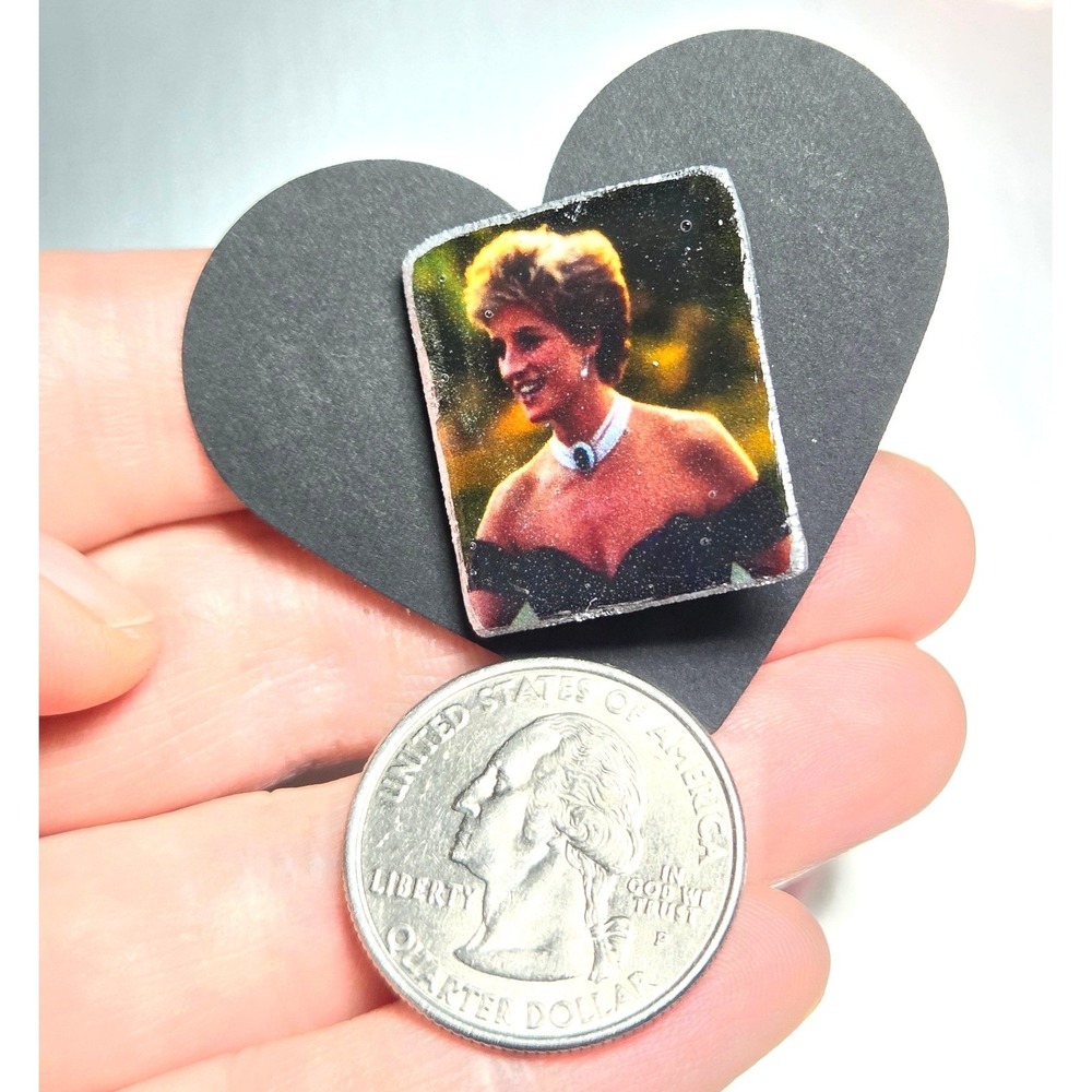 Handmade Pin Lady Diana Princess of Wales Royalcore British Royalty B-Grade